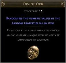 divine orb R$2.00 - Path of Exile 1 e 2