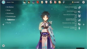 Conta AR 52 (Xiao+Zhongli+Kazuha+Diluc+Mona) - Genshin Impact