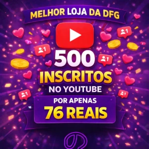 ✅500 Inscritos no YouTube✅ – BARATO – - Redes Sociais