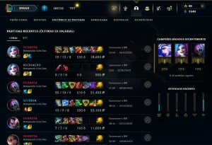 Conta Prata Com 54 Skins - League of Legends LOL