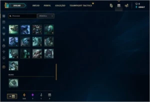 CONTA LEAGUE OF LEGENDS DIAMANTE 1 3 SKINS ULTIMATE LOL