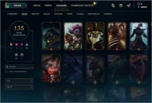 CONTA LEAGUE OF LEGENDS DIAMANTE 1 3 SKINS ULTIMATE LOL