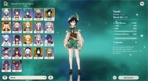AR 38 Venti / Klee / Jean / QiQi / Tighnari - Genshin Impact