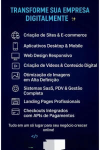 Monto qualquer sistema, site ou script. - Others