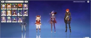Genshin Impact DILUC + TUMULO DO LOBO + AST MONA + KLEE+QIQI