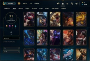 Conta bronze 3 com 31 skins e 105 champs - League of Legends LOL