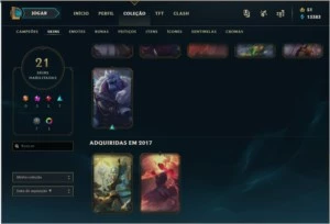 Conta lol Platina 3 - League of Legends