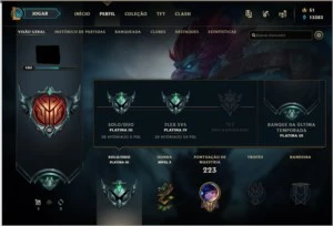 Conta lol Platina 3 - League of Legends