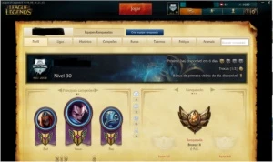 conta lv30/skin:lbcorvinata,tpaEZ,zed projeto,leesin,outros - League of Legends LOL