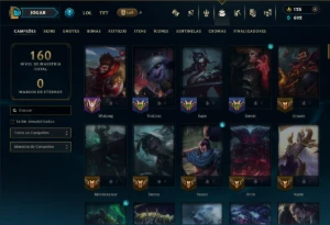 Platina 2 com 125 Champs e 36 Skins +1 Prestigio - League of Legends LOL