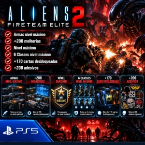 Aliens Fireteam Elite 2 (PS5) - Armas, Adesivos, Melhorias!! - Outros