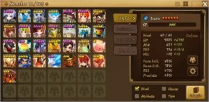 Conta Summoners war, 39 Monstro 6*, 14 nat 5 no preço.