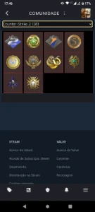 Steam CS2 Premium com medalhas 3.500 horas