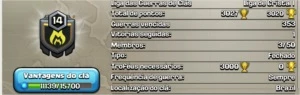Clã nível 14 - Clash of Clans