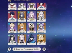Conta Genshin Impact nível 60