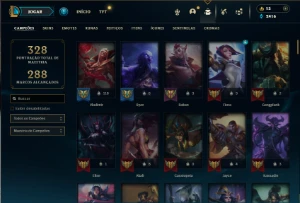 Unranked com 120 Champs e 64 Skins ( MAIN MID ) - League of Legends LOL