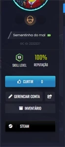 Conta csgo prime, nivel 13 gc - Counter Strike