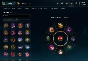 Conta de Lol Top Full Champ + de 1000 skins - League of Legends