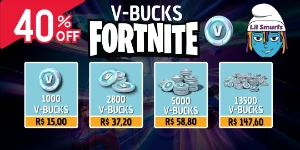 🔥 Promo: V-Bucks Mais Baratos 40% Off 🔥 - Fortnite