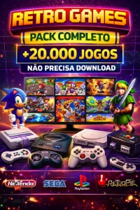 Pack Completo de Jogos Retrô Online – +20.000 Jogos - Outros