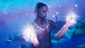 Procuro conta de fortnite com TRAVIS SCOTT de até R$240,00 - Outros