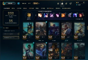 Unranked com 90 Champs e 26 Skins ( MAIN SUP ) - League of Legends LOL