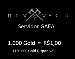 120k de Gold no New World (Servidor Gaea)- R$1,00 cada 1k