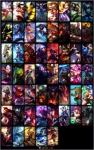 Acc LOL server BR: 53 skins (44.5k RP) 91 herois e 92 ícones - League of Legends