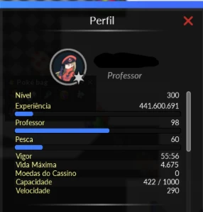 Venda de conta PXG lvl 300 servidor prisma  - PokeXGames