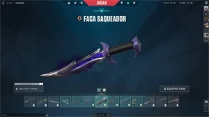 Conta Valorant diamante 2  Chaveiro Raro 5 facas