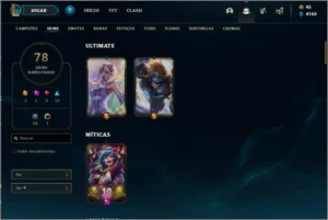 Conta League Of Legends - P1 - 130 Champs - 78 Skins LOL