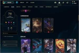 Conta League Of Legends - P1 - 130 Champs - 78 Skins LOL
