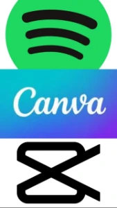 Spotify premium, canva pro ,capCut pro - Artes e Templates Artes Canva
