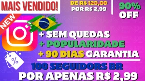 [Promoção] 1K Seguidores Brasileiros Instagram R$29,99