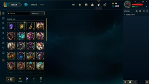Conta Mestre com muitas skins e todos os campeões. - League of Legends LOL