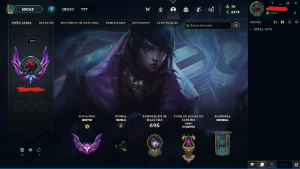 Conta Mestre com muitas skins e todos os campeões. - League of Legends LOL