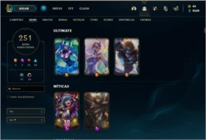 CONTA LOL COM MUITAS SKINS + VALORANT - League of Legends