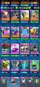 Conta Clash Royale - Lvl 34 - 4412 Trofeus - Cartas Upadas