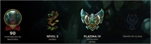 Conta Platina IV - League of Legends LOL