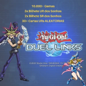 Conta Yu-Gi-Oh! Duel Links - 10.000+ Gemas - Yu-Gi-Oh Duel Links