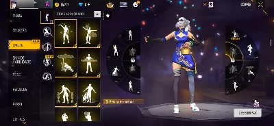 Conta free fire lvl 65