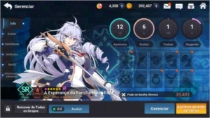 Vendo conta Grand Chase mobile TOP 540PB