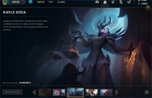 Vendo conta LOL com 81 skins(Kayle juiza,Rammus Rei,Sona dj - League of Legends