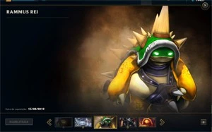 Vendo conta LOL com 81 skins(Kayle juiza,Rammus Rei,Sona dj - League of Legends