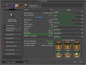 VENDO ELDER DRUID 327 - Tibia