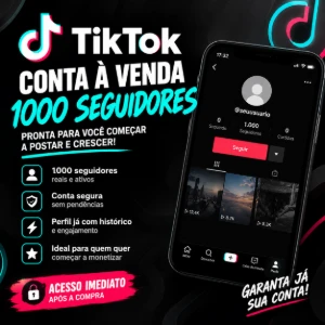 🔥 CONTA DO TIKTOK À VENDA 🔥  📱 Conta com 1.000 seguidores - Outros