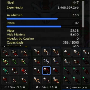 Conta Lunar Nvl 447 Professor 110+ Naturia - PokeXGames PXG