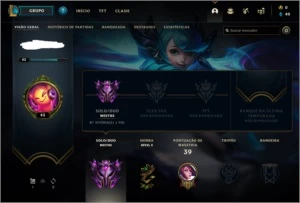 CONTA MESTRE 64 WINRATE - League of Legends LOL