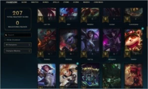 CONTA LOL GOLD 4 75 CAMPEÕES 58 SKINS - League of Legends