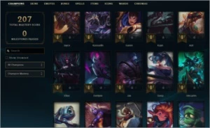 CONTA LOL GOLD 4 75 CAMPEÕES 58 SKINS - League of Legends